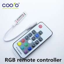 DC 5V-24V 12A 17key mini RF wireless led RGB remote Controller with 4pin female DC for RGB LED Strip Lights