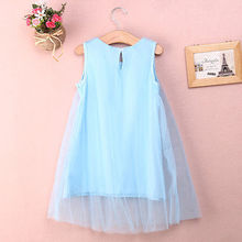 New Children Baby Flower Girl Princess Party Dress Tulle Gown Fancy Dresses 1-7Y
