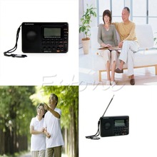 Free Shipping Portable Digital Tuning LCD Receiver TF MP3 REC Player FM AM SW Full Band Radio