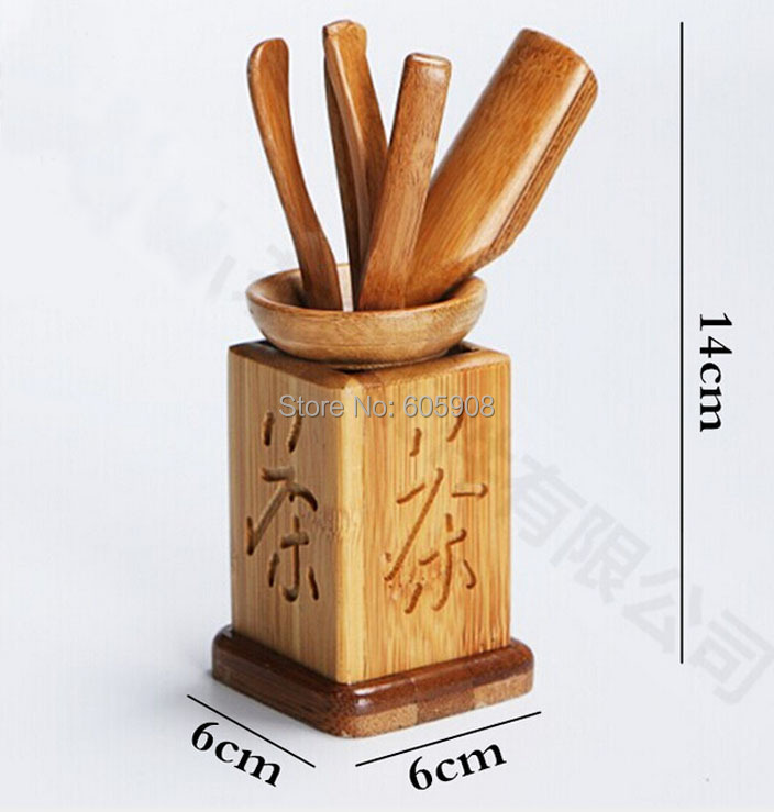 Bamboo Tea Set 6 pcs China Gongfu Tea Service Tools Teaset Dao Of Tea