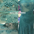 2016 Hot selling High quality african cord lace tulle guipure lace fabric stones with beaded french