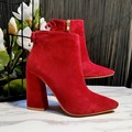 Classic Luxury designer Autumn Winter brand ankle boots women real leather suede extreme ultra high heels