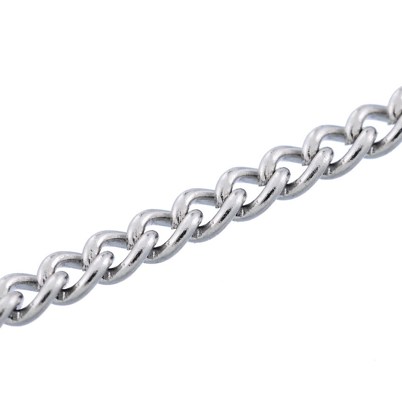 10m//roll 304 Stainless Steel Cable Chains Unwelded 3x2mm Link Necklace Making