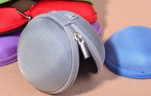 Portable Mini Round Hard Storage Case Bag for Earphone Headphone SD TF Cards Cable Cord Wire