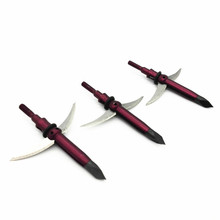 3pcs lot RJ020 new brand archery buffalo hunting arrow head tip 2 expandable blades 100grain 2