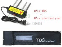 1 Pcs TDS meter add 1pcs electrolyzer portable aquarium water quelity electrolyser free shipping