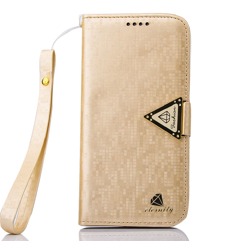 1pc Luxury Leather Flip Stand Wallet Cover For Samsung Galaxy S6 Edge Foldable Protective Case MOBILE