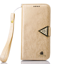 1pc Luxury Leather Flip Stand Wallet Cover For Samsung Galaxy S6 Edge Foldable Protective Case MOBILE PHONE BAG CY0804