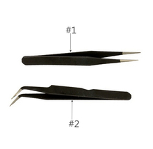 New Antistatic Electroplating Nonmagnetic Stainless Steel Curved Straight Eyebrow Tweezers Nail Art DIY Necessary Tools