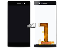free shipping for huawei LCD Sophia P7 lcd screen+touch digitizer white /blac -replacement parts(8 months Guaranatee)