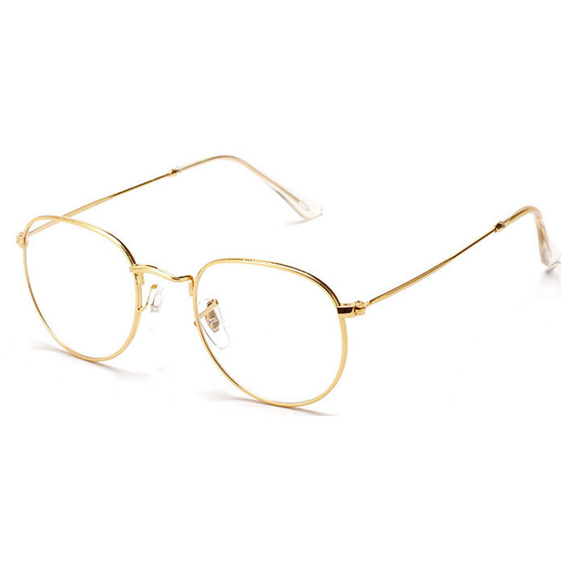 Aliexpress.com : Buy Fashion Gold Metal Frame Eyeglasses ...