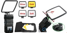 EU SALE 4 Color Cards with Carry Bag and Holder Professional Photo Studio Flash Reflector Diffuser Kit for Camera DSLR Free Ship