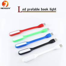 Free shipping 100% New Original USB Led Book Lamp For Reading Lights Mini Chip Adjustable Lighting In White/Blue/Green/Red/Black