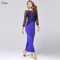 2016 Spring Summer Vintage Women Sexy Lace Slim Dress Plus Size Patchwork Tunic Long Mermaid Party