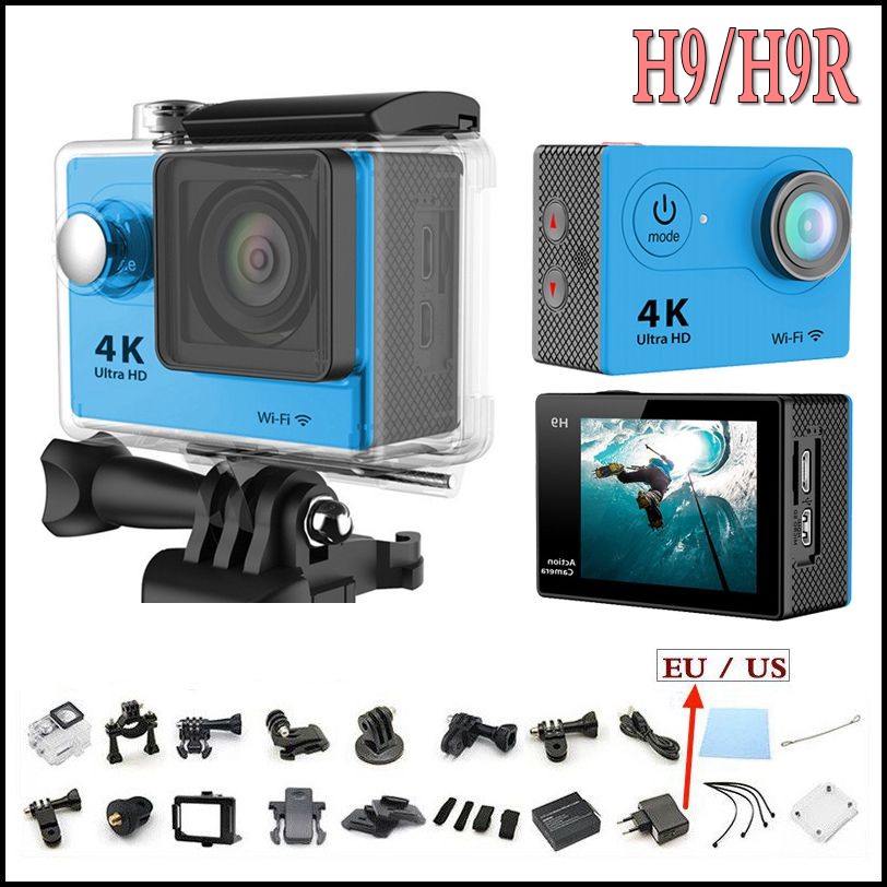   H9/H9R   4  wi-fi Ultra HD 1080 P 60fps 170  Go   camera pro  