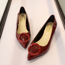 2016 New Fashion Casual Shoes Sweet Princess Shoes Women Hot Sale Low Hell Women Shoes Pointed Toe Fruit Colors Free Shipping