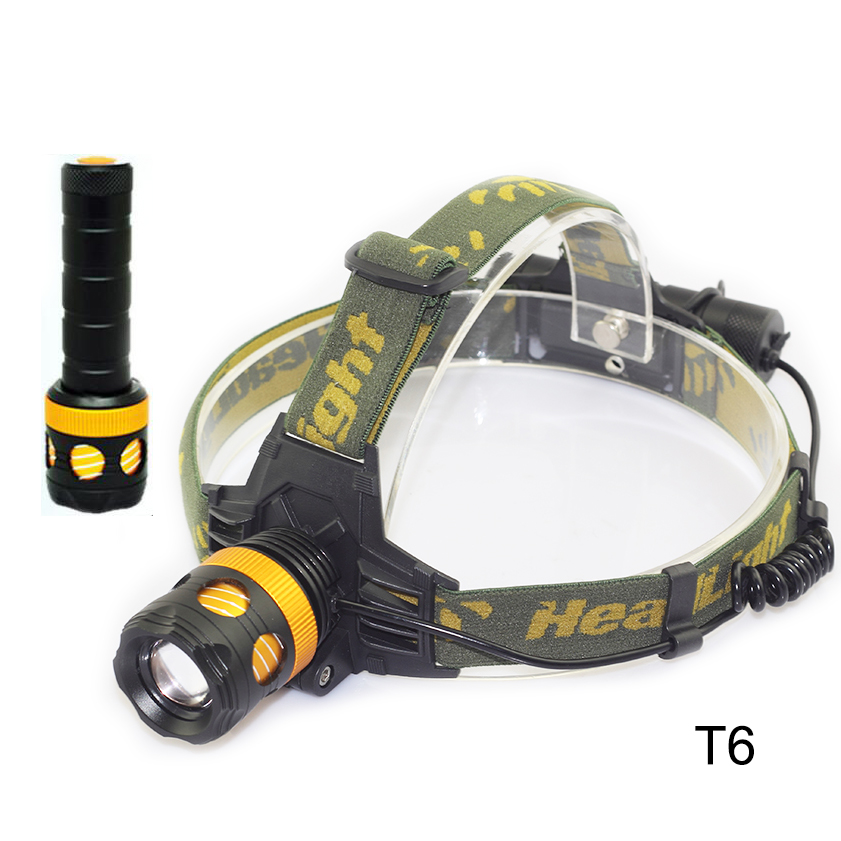 2 in1 led Headlamp with flashlight Cree T6 Frontal flash lamp torch lanterna Head Lamp headlight For Fishing Hunting Camping