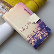 Cute Cartoon Pattern Leather Case For Lenovo S820 Phone Cover with Card Holder 