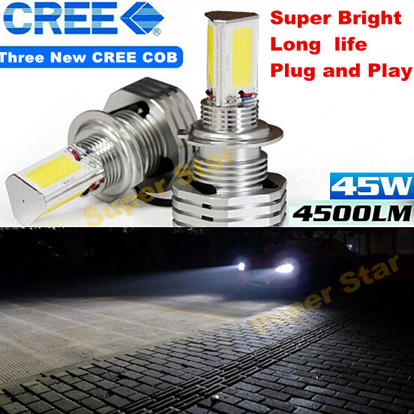 Фотография 1 Set  Super Bright  90W 9000LM  9005 HB3 6000K CREE COB  LED Headlight Kit Conversion Fog Bulbs Replace HID