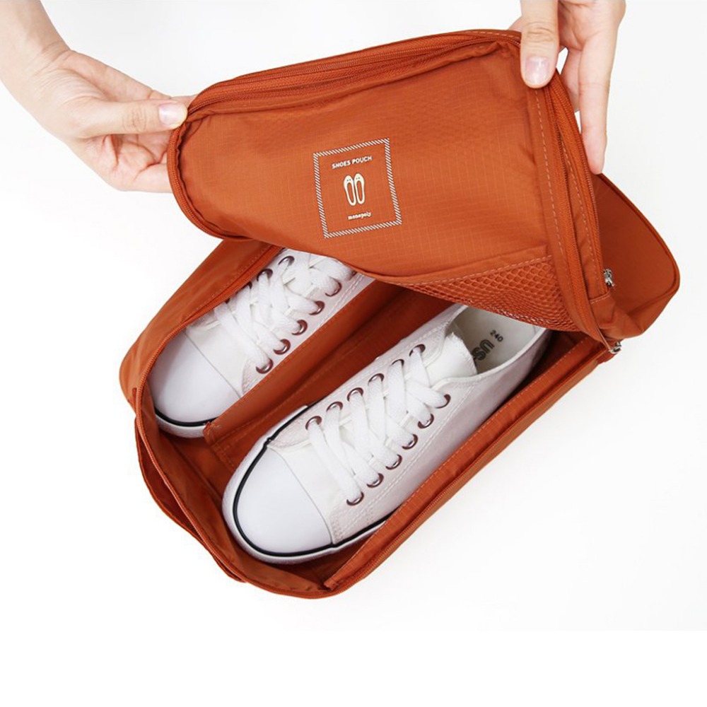 сумки коробка сохраняет до 3 пар дорожные обуви Мода обувь сумка молния диз...
