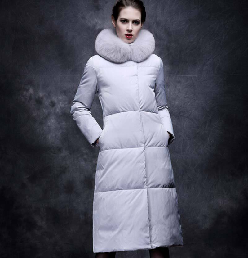 2015 Parka Winter Jacket Women Winter fur collar Coat Women Long Parka Thickening Down cotton Coat Long Jacket Women  BL790