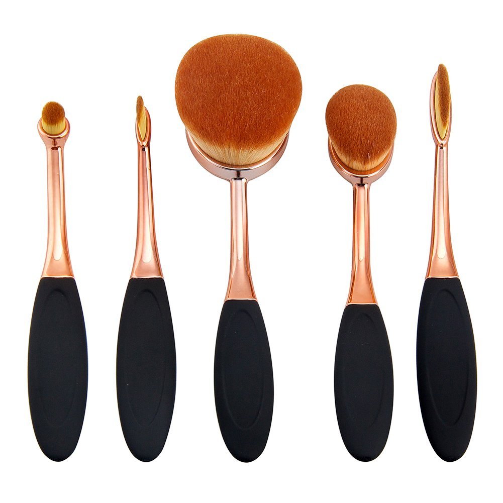 5 Pcs Oval Brush oval foundation brush 5 pcs toothbrush makeup brushes fast 5 Pcs Oval Brush oval foundation brush 5 pcs toothbrush makeup brushes fast
