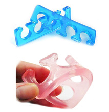 2pcs pack Silicone Soft Form Toe Separator Finger Spacer For Manicure Pedicure Nail Tool Flexible Soft