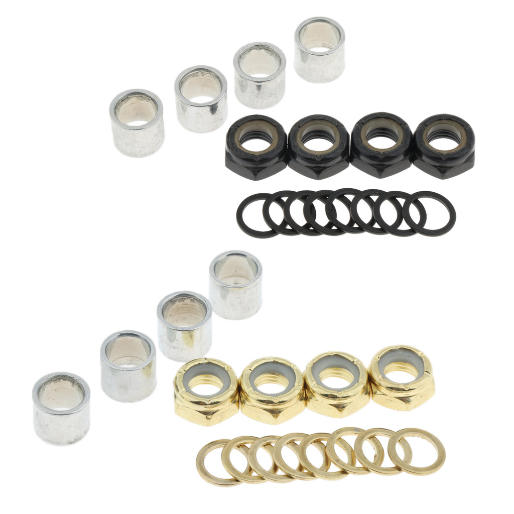 Spacers for Bearing Performance Nuts Skateboard Truck Speed Kit Axle Washers