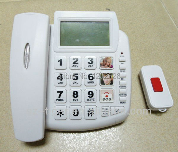Купить Большая кнопка sos экстренного вызова телефон, caller id Телефон ...