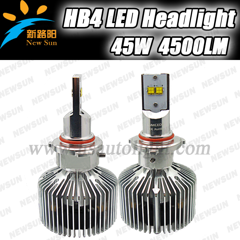 4500lm 9006 HB4 LED Headlight Kit Bulb Xenon White 6000K 12V 24V Car Truck Head Lamp Driving Light  High power 45W