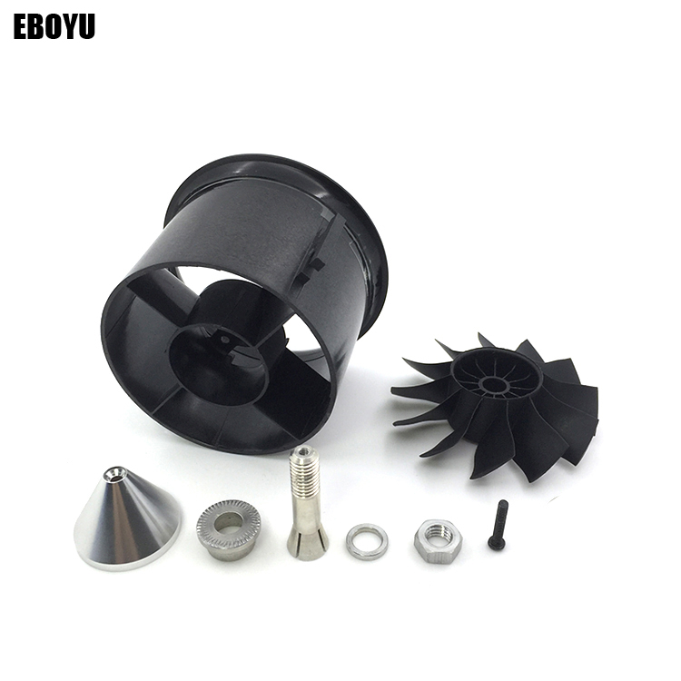 QX-Motor 64mm EDF Duct Housing Fan 12-Blade Prop Unit Spare Parts for RC Jet Air 