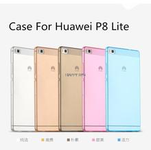 HUAWEI P8 LiteTransparent TPU ultra thin soft Case for Huawei Ascend P8 lite back cover case Skin HUAWEI P8 lite case