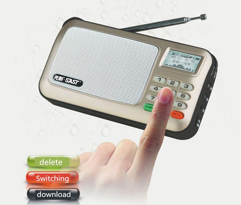 Wholesale Rechargeable Portable Mini Pocket Digital FM Radio With USB