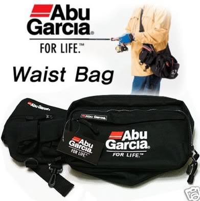 ABU GARCIA Waist Bag Pockets Fishing Tackle Bag Free Shipping