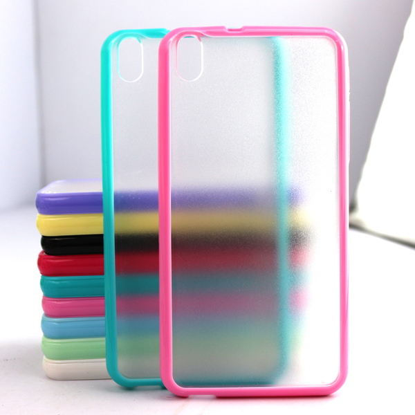 For HTC Desire 816 Mobile Phone Accessories 3D Colorful Candy Transparent Back Case Cover Cheap Case