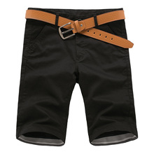 Hot Sale New Summer Style fashion Casual Korean zipper Slim keen length Pure cotton Solid color Big pocket Casual five pants