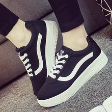 2016 Fashion Women Canvas Shoes Zapatos Mujer Casual Shoes Tenis Feminino Trainers Platform Flats Shoes Women Chaussure Femme