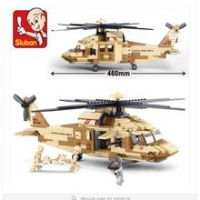 Top Selling New Sluban Helicopters Model Plastic Building Blocks 439Pcs/Set Bricks