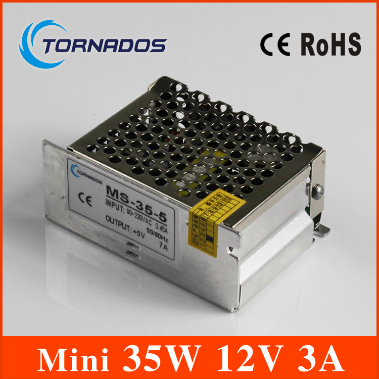 MS 35 12 High quality 35W 12V 3A mini size single output ac dc 12V