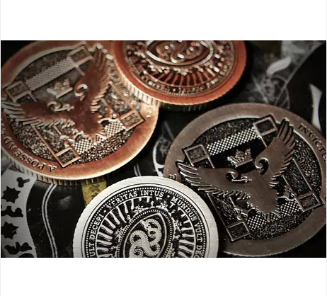 Ellusionist Artifact Coin Rev 2 Half Dollar Size Copper color Magic Tricks magic props