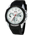 Top Brand Luxury OTS Sport Watch Auto Date Day LED Alarm Rubber Band Analog Quartz Military