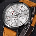 Mens Watches Top Brand Luxury BENYAR Men Military Sport Luminous Wristwatch Chronograph Leather Quartz Watch relogio