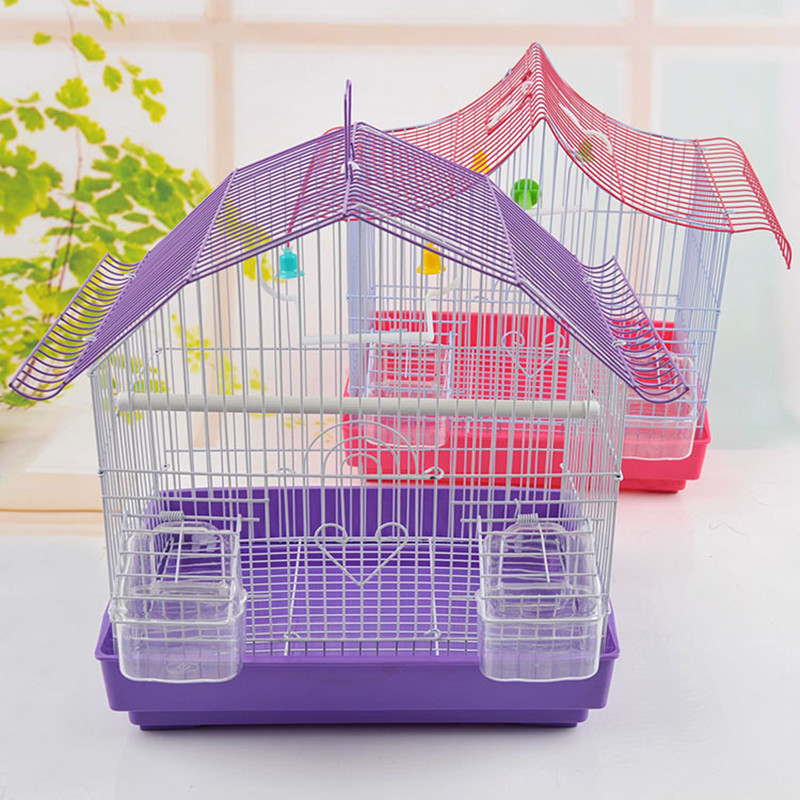 Large glass cage bird small animal cage pet cage folding iron birds