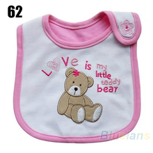 Wholesale Baby Girl Boy Towel Saliva Waterproof New Kids Cartoon Pattern 3 Layer Toddler Lunch Bibs