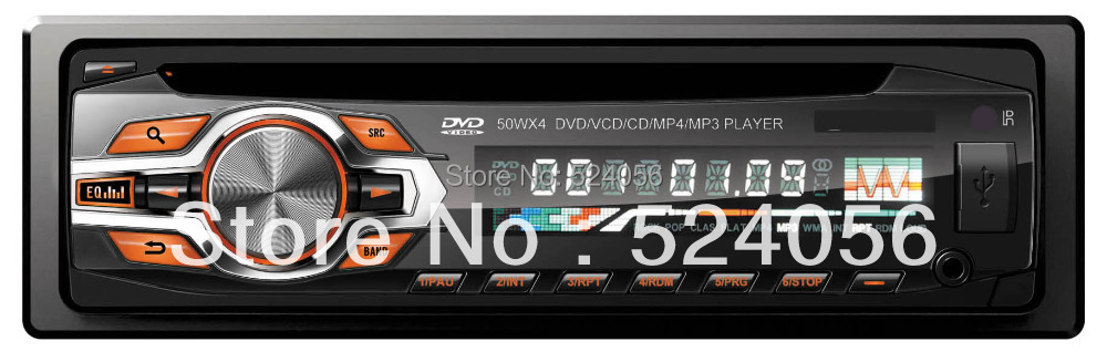 Quality Universal One Din In Dash Car DVD Player with USB/SD Radio Multilanguage Single Din car stereo audio detachable panel
