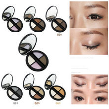 1pc  Glitter Natural Smoky 4colors Eyeshadow Palette Shining fashion Makeup cream eye shadow Cosmetic