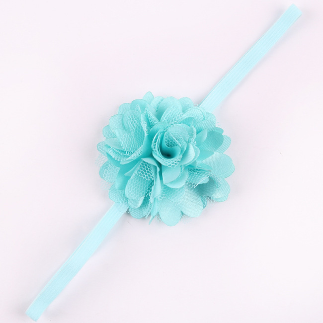 Chiffon Flower hairband Hair Accessories Baby Girls Lace Headband Baby Infant girl Hair Weave band childern hair clips (14)