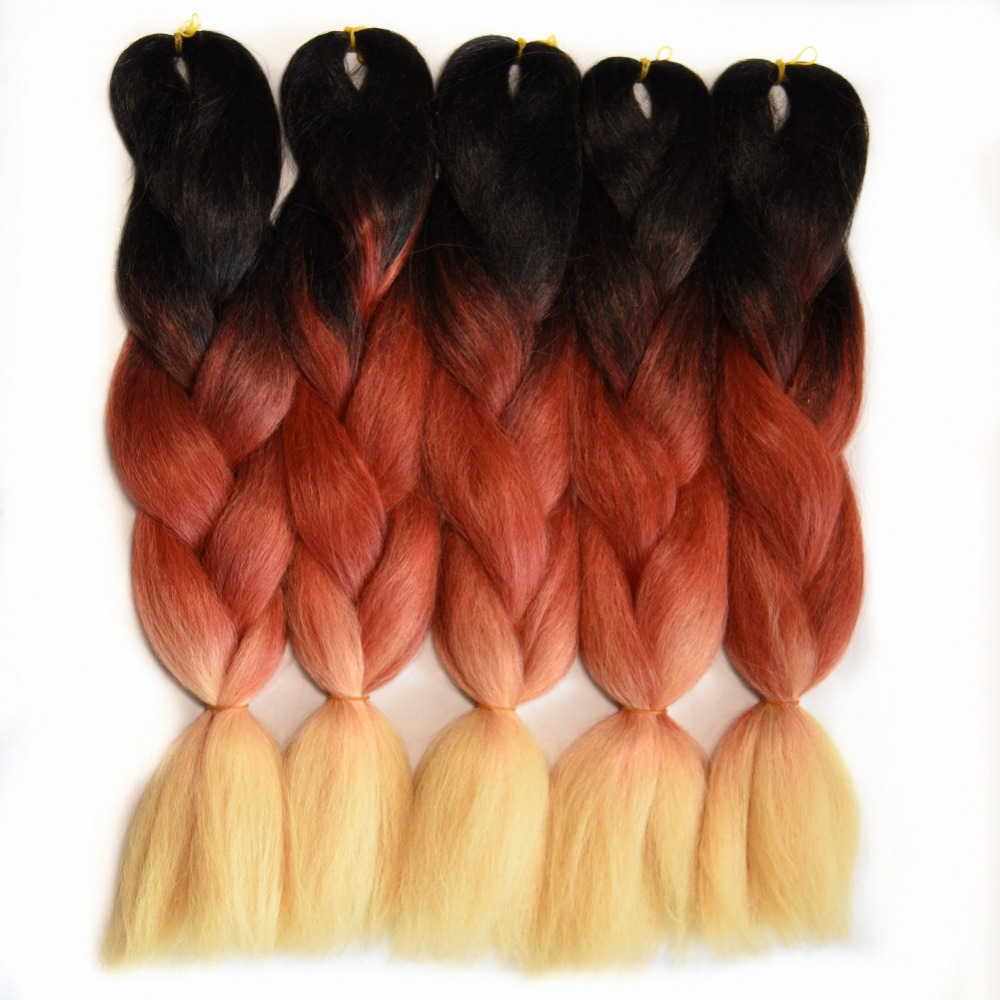 Chorliss 24 Ombre Braiding Hair Crochet Braids Blacktpurplethot
