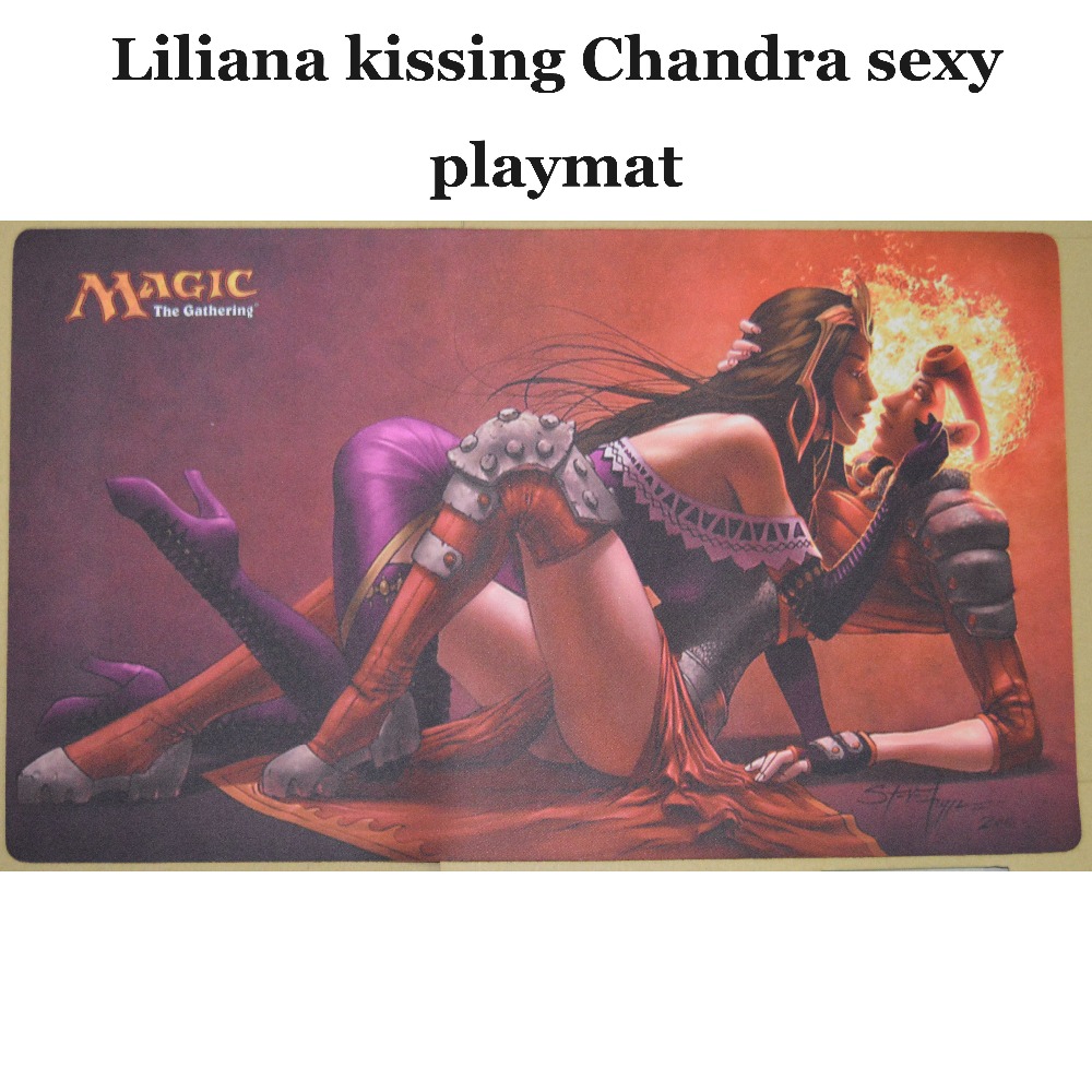 Magic the gathering Playmat, Brainstorm Liliana Chandra playmat, Board Game...