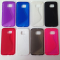S LINE Gel Wave Curve Rubber TPU Slim Soft Frosted Matte Anti Skiding Case For Samsung